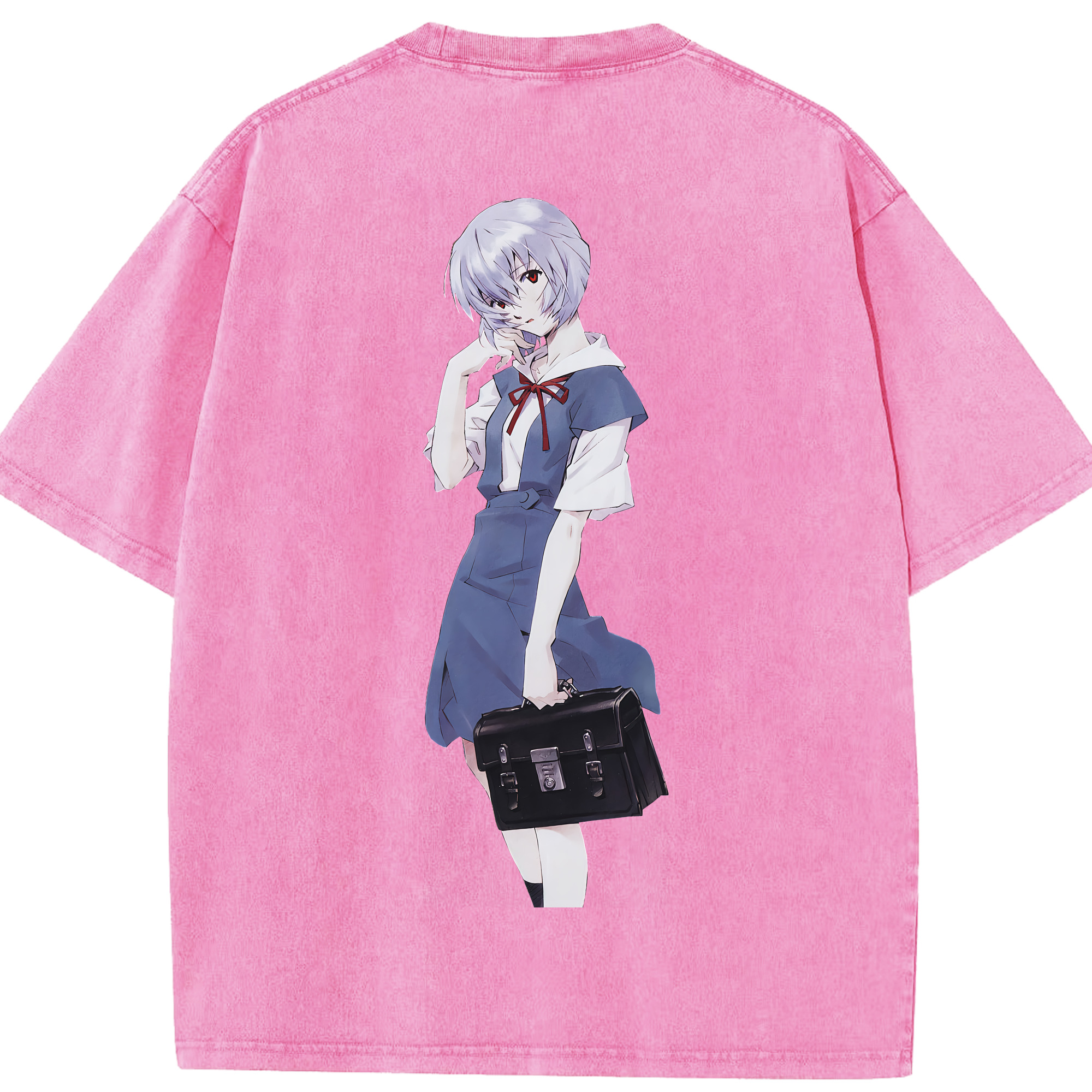 （画像用） EVA 新世紀エヴァンゲリオン 綿100% ヴィンテージ風 半袖Tシャツ（背面プリント）